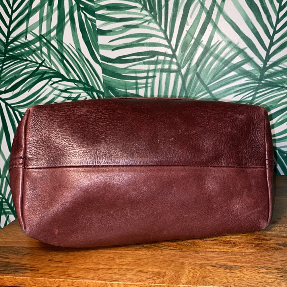 Madewell Transport Dark Brown Leather Tote Bag - Picture 9 of 13